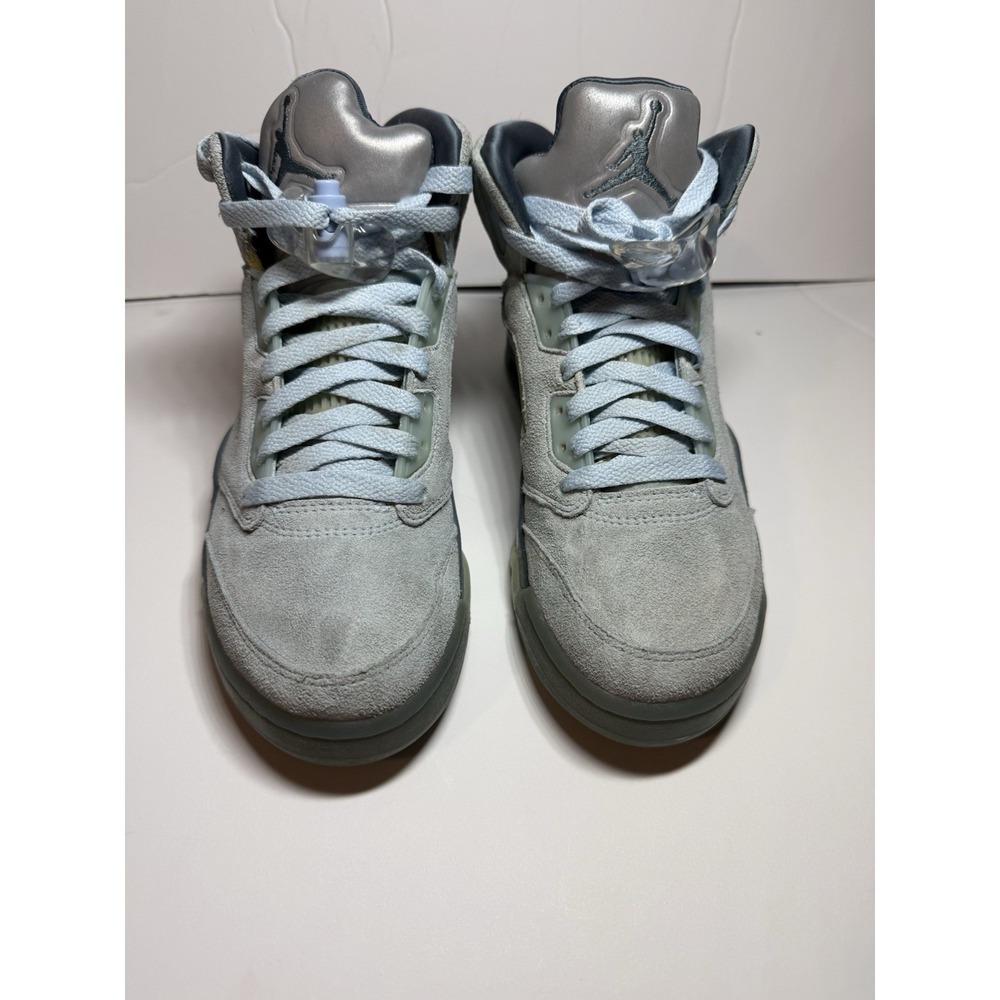 Air Jordan 5 Retro Blue Bird Womens Sneakers Size 6.5 Light Blue/Silver